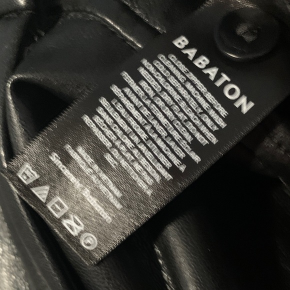 Babaton Black faux Leather Trousers - Picture 3 of 10